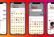 Reacting to Instagram Messages with Emojis on iPhone Instagram
