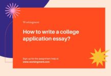 How to write a college application essay? application